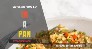 How to Cook Frozen Rice in a Pan