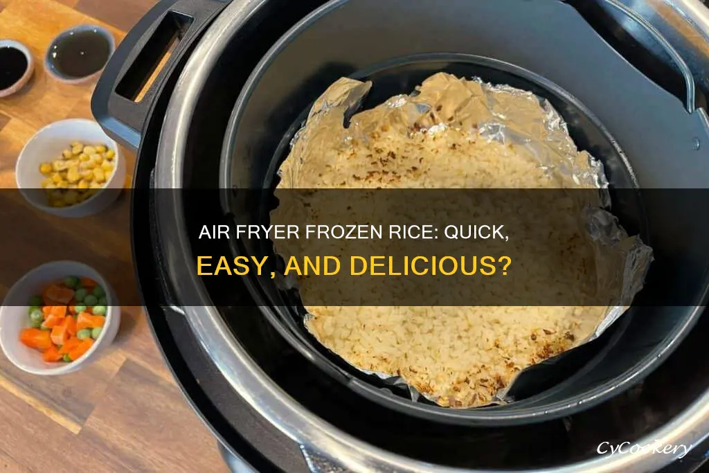 can you cook frozen rice in an air fryer