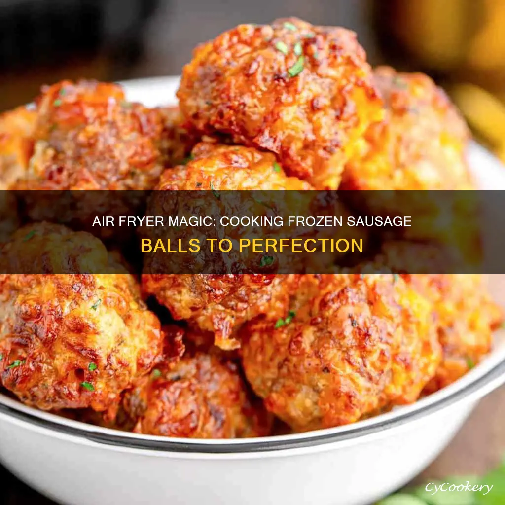 can you cook frozen sausage balls in air fryer