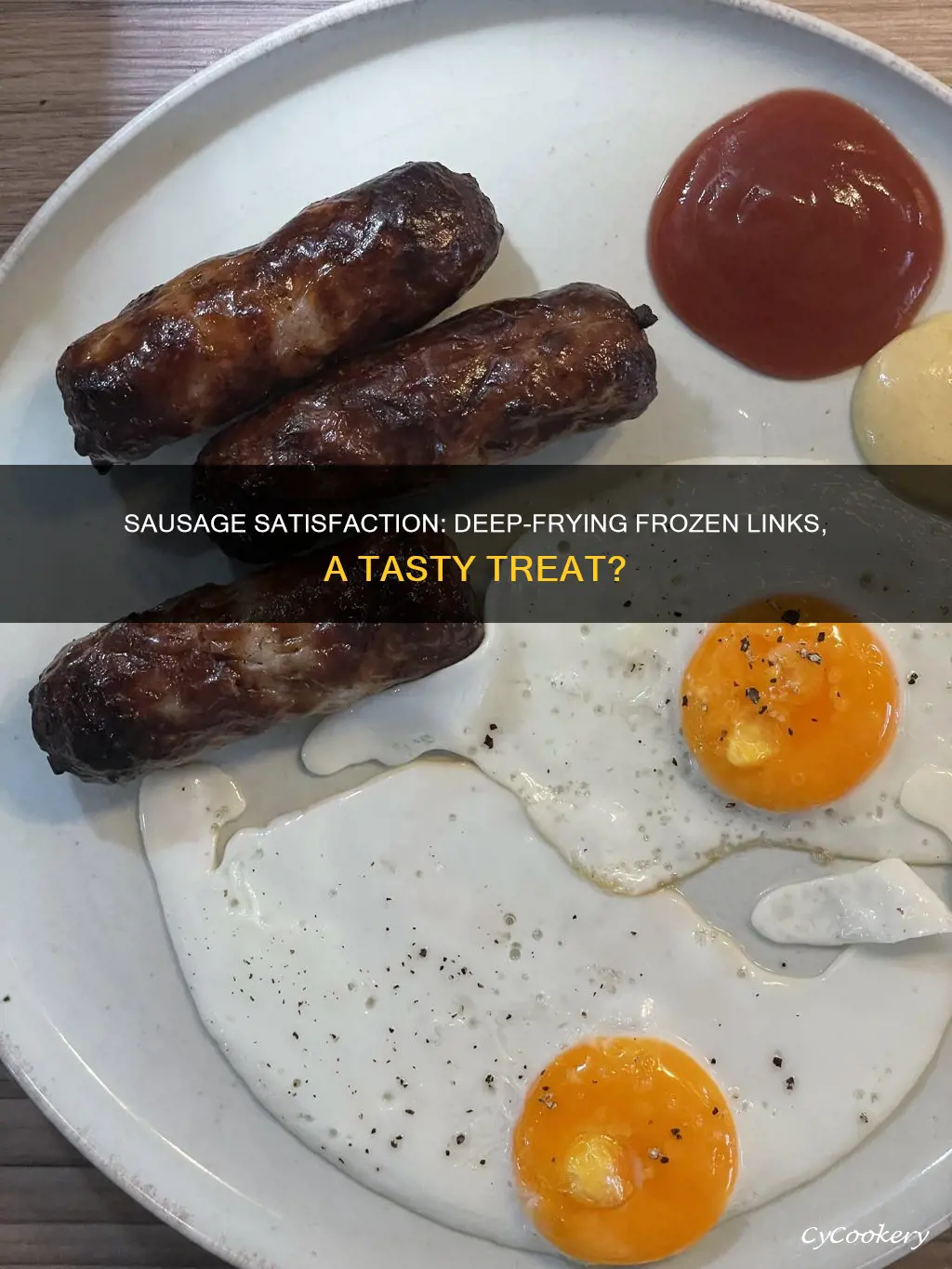 can you cook frozen sausages in a deep fat fryer