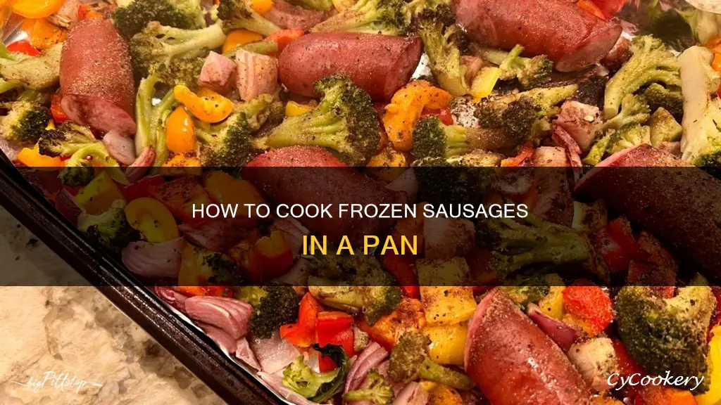 can you cook frozen sausages in a pan