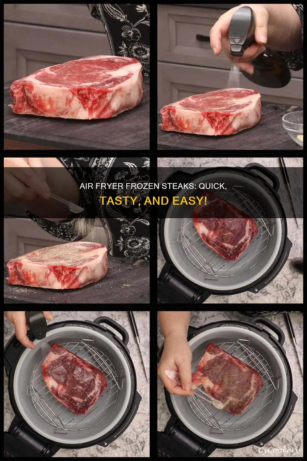 can you cook frozen steaks in air fryer