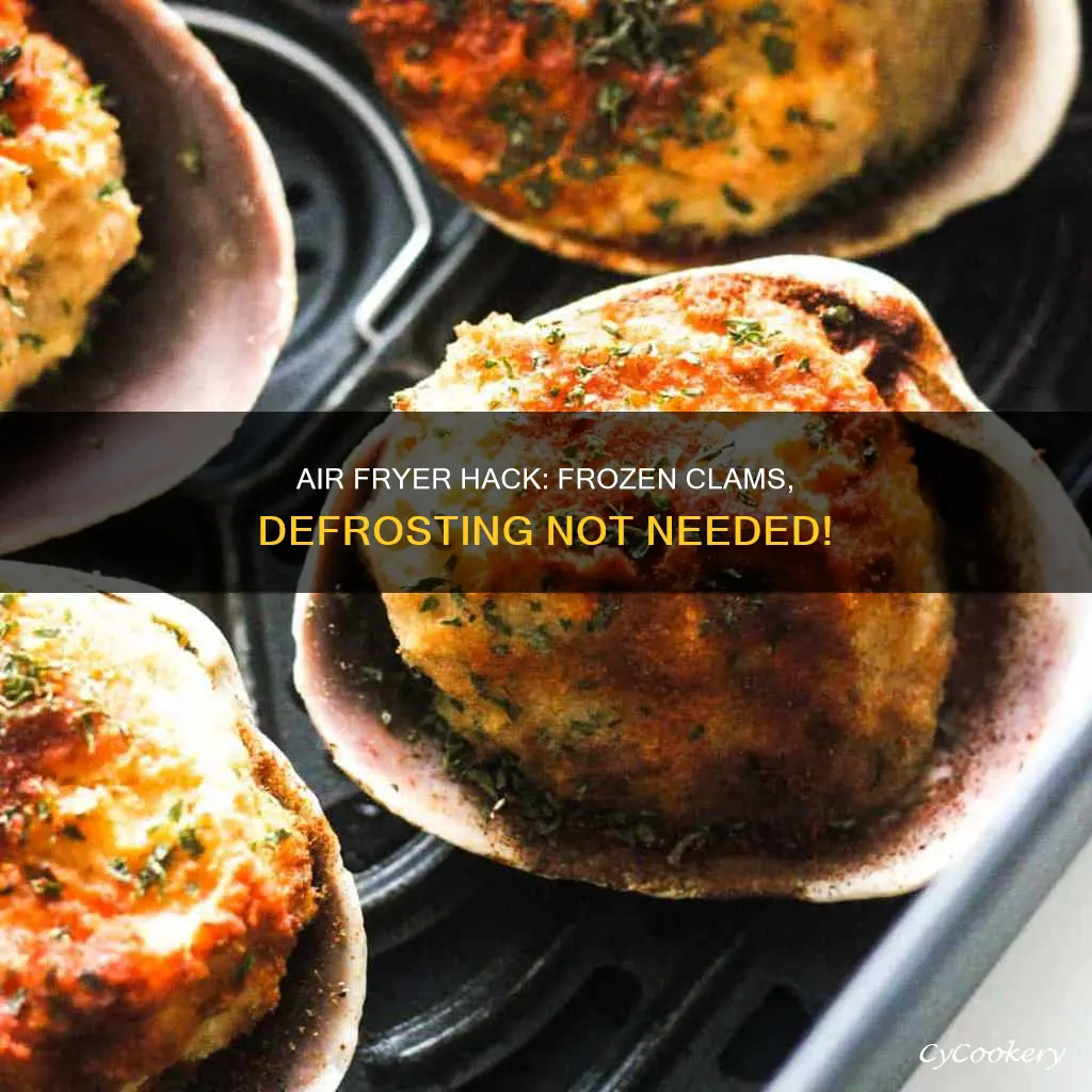 can you cook frozen stuffed clams in an air fryer