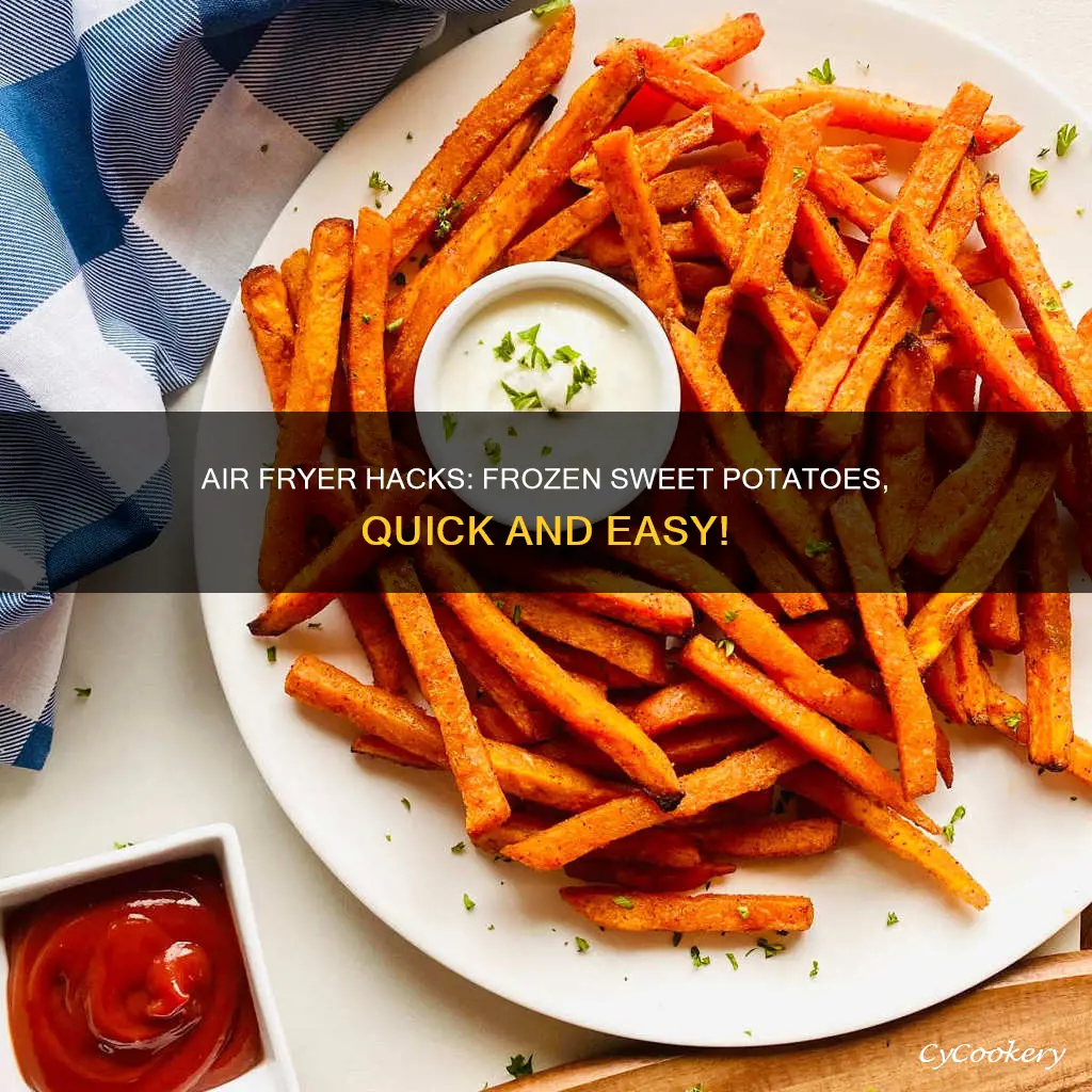 can you cook frozen sweet potatoes in air fryer