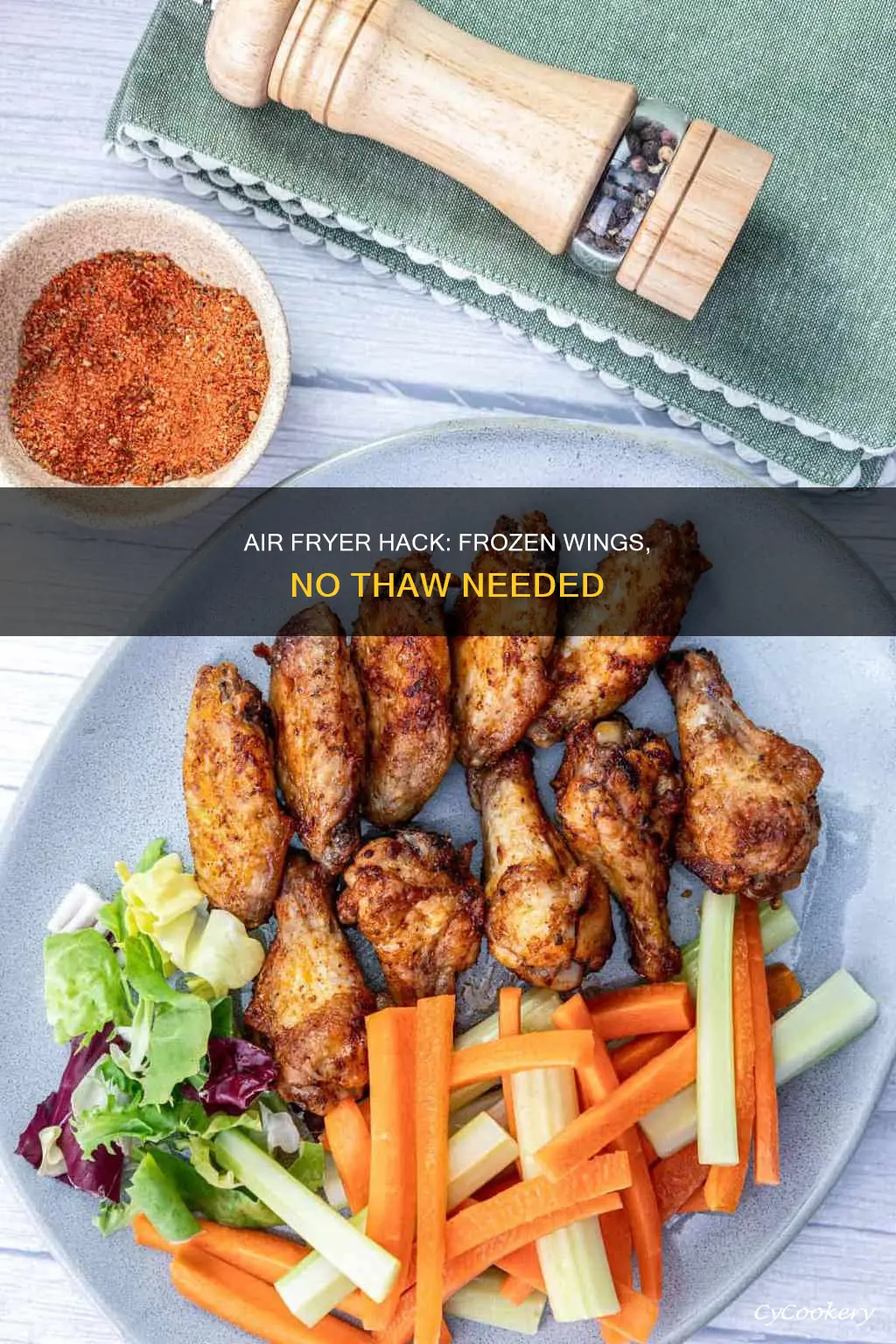 can you cook frozen wings in nuwave air fryer