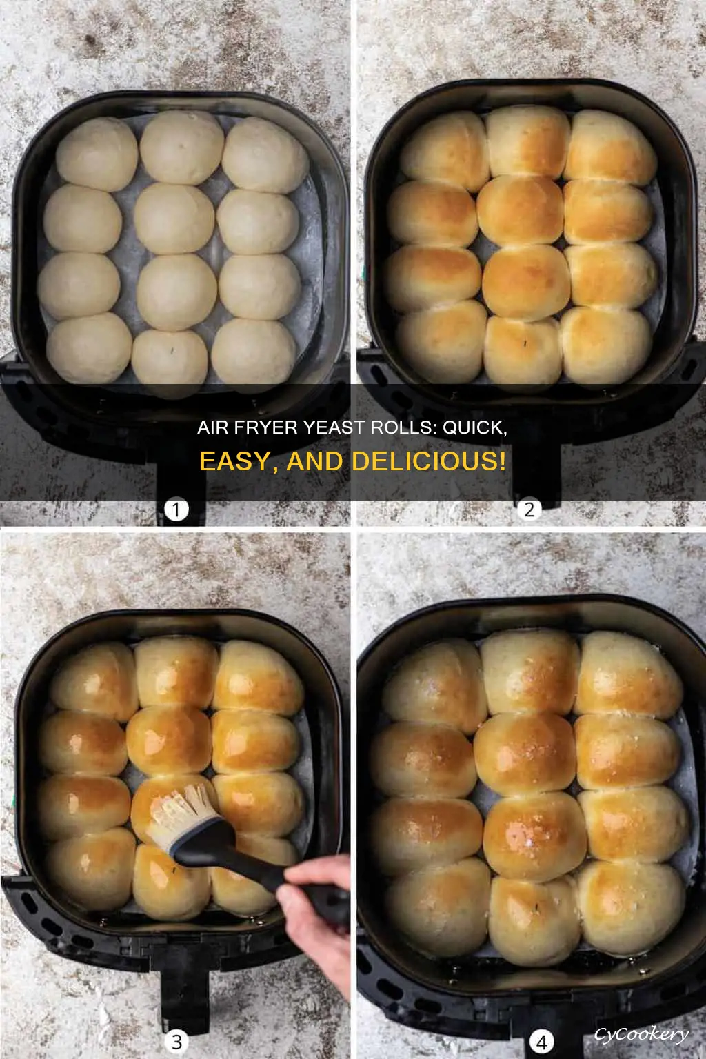 can you cook frozen yeast rolls in air fryer