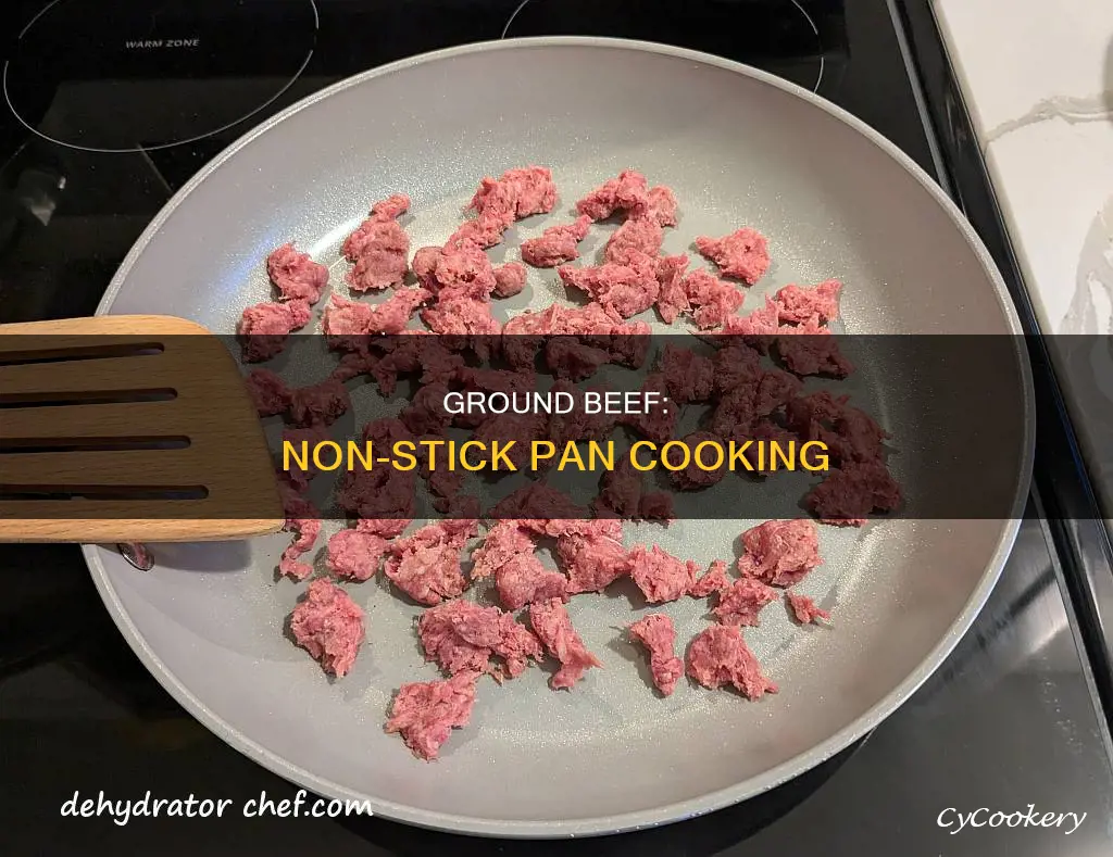 can you cook ground beef in a non stick pan