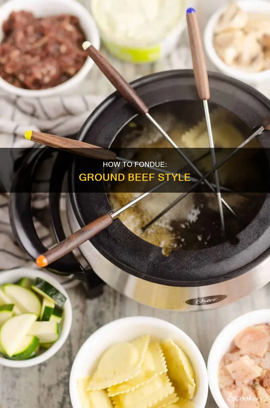 can you cook ground beef in fondue