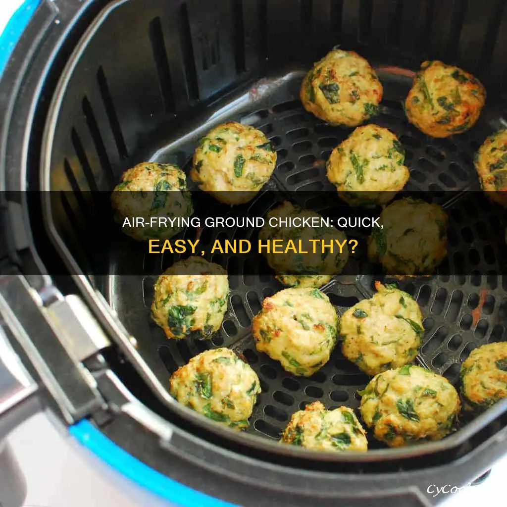can you cook ground chicken in an air fryer
