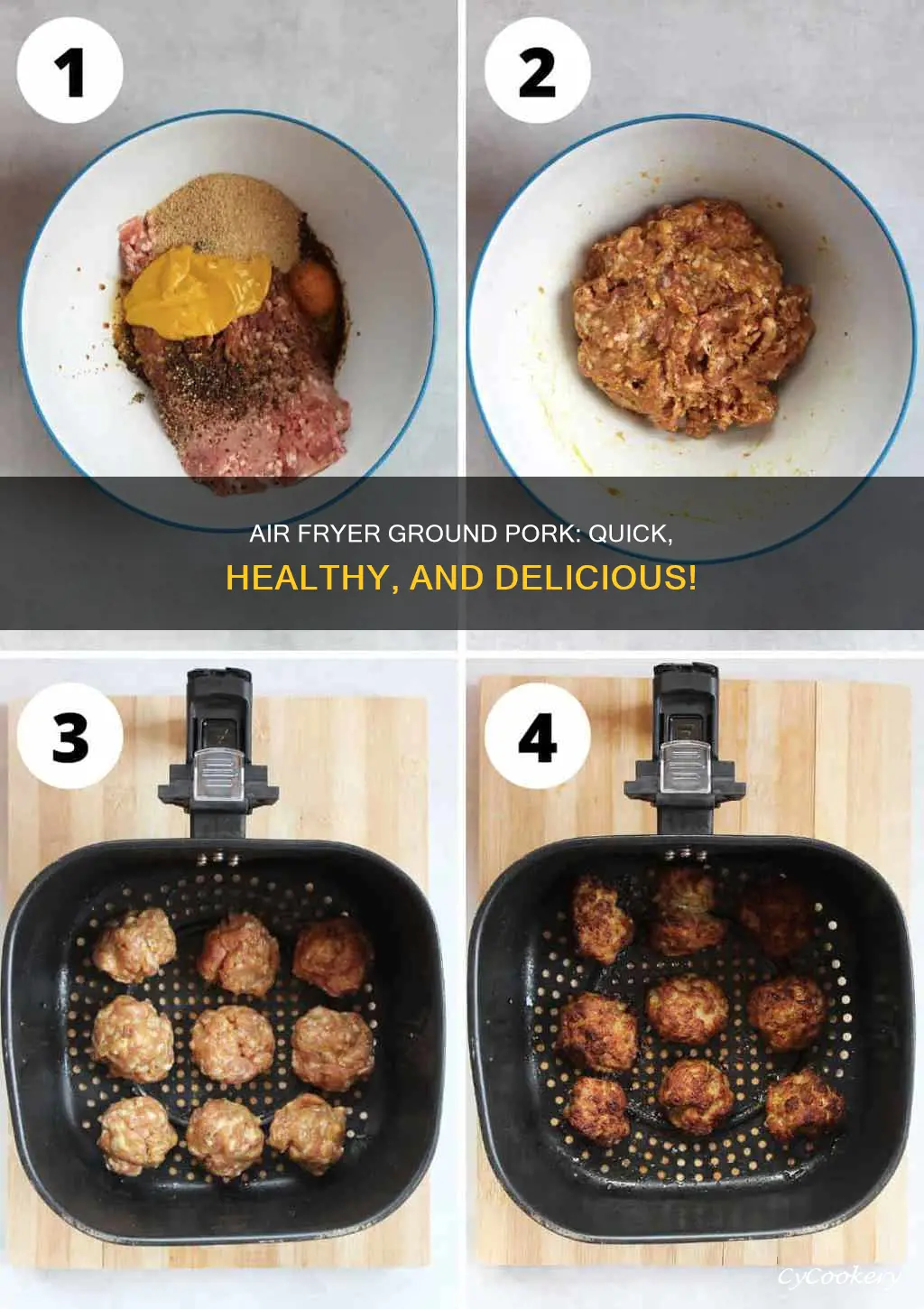 can you cook ground pork in an air fryer