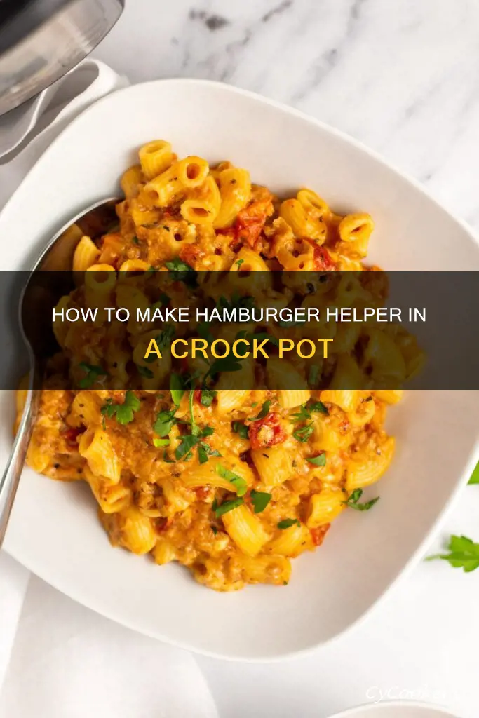 can you cook hamburger helper in a crock pot
