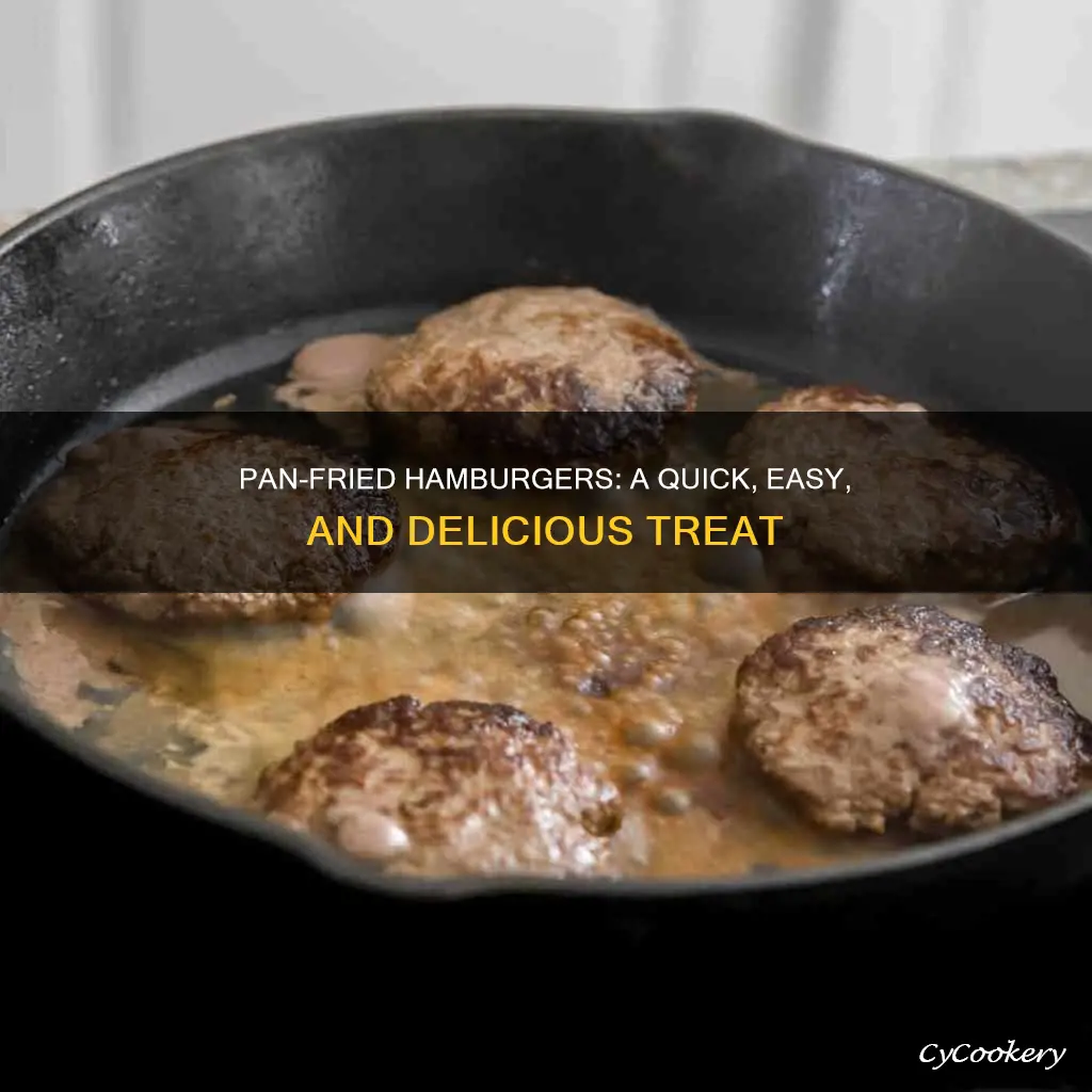 can you cook hamburgers in a pan
