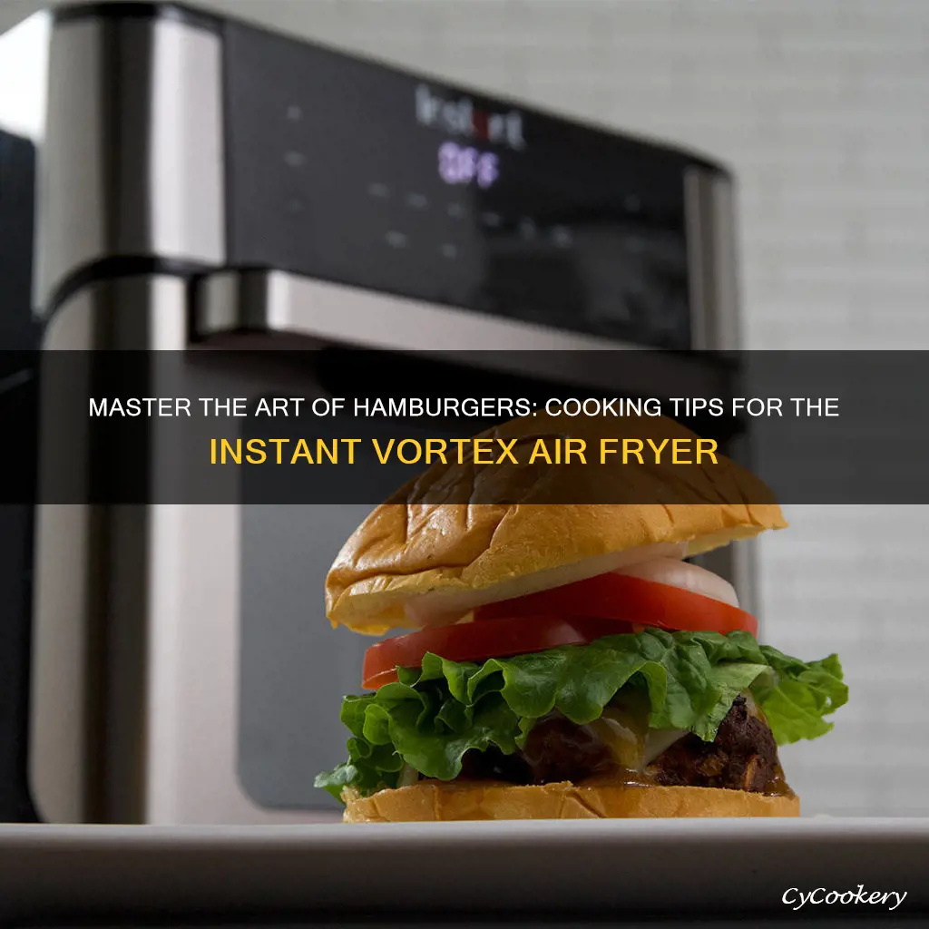 can you cook hamburgers in the instant vortex air fryer