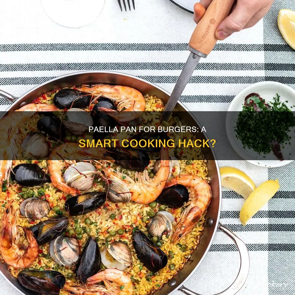 can you cook hamburgers on a paella pan