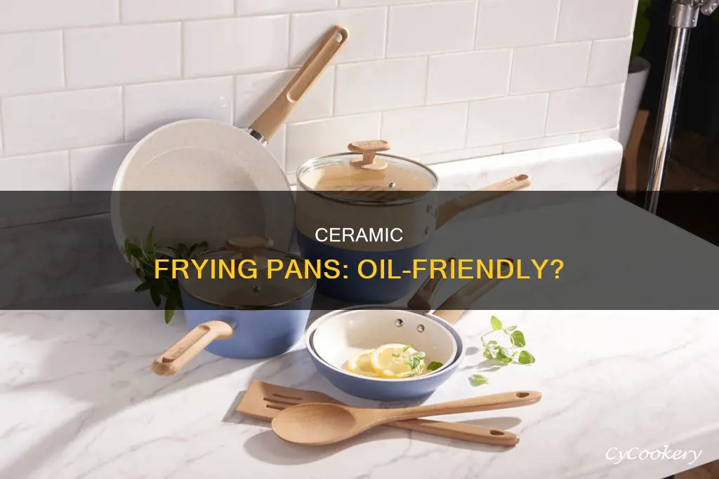 can you cook in a ceramic fry pan using oil