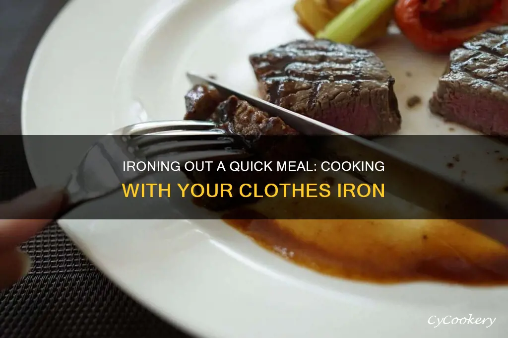 can you cook in a pan on a clothes iron