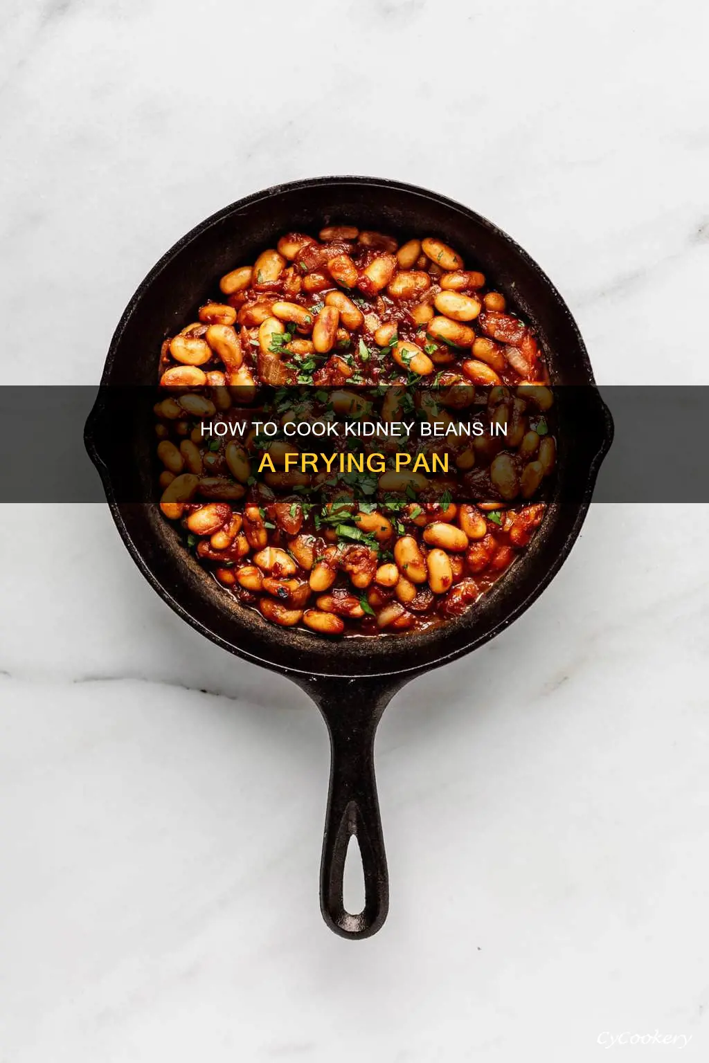 can you cook kidney beans in a frying pan