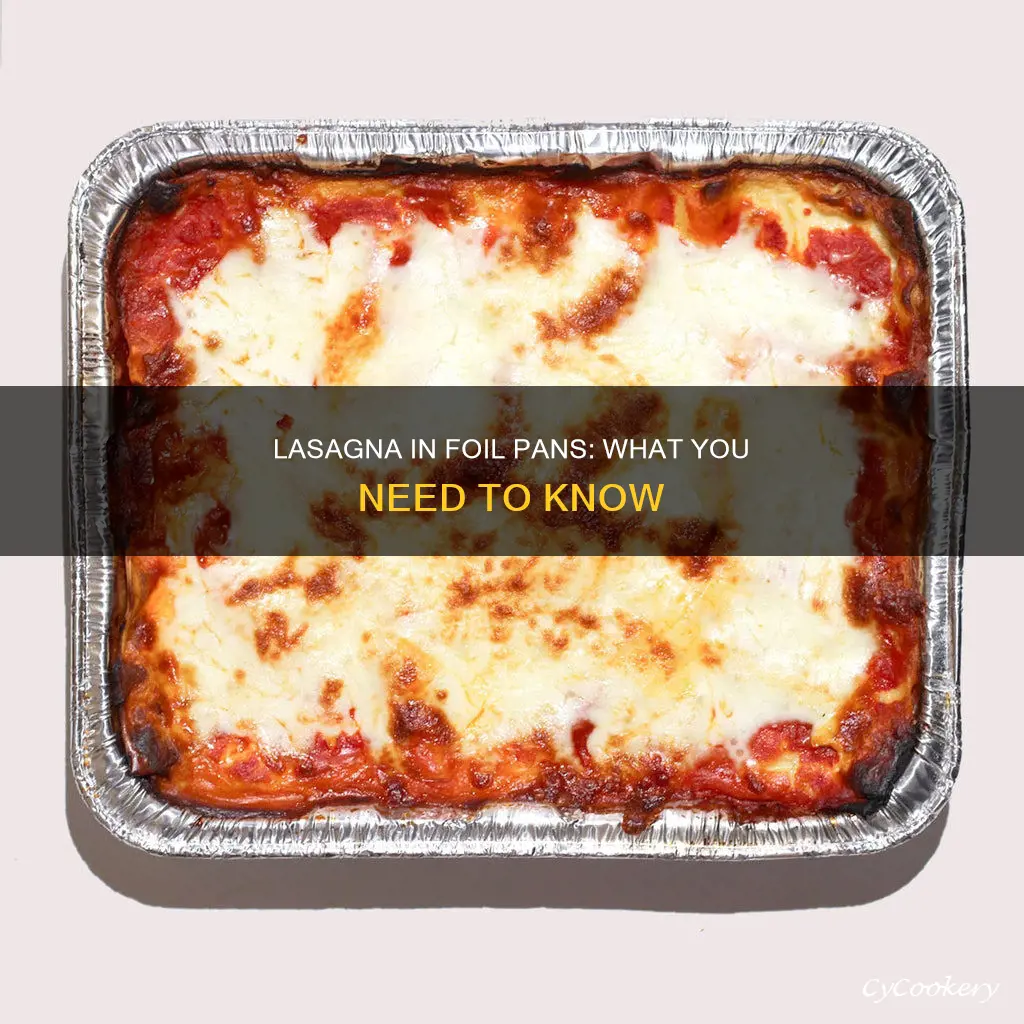 can you cook lasagna in a foil pan