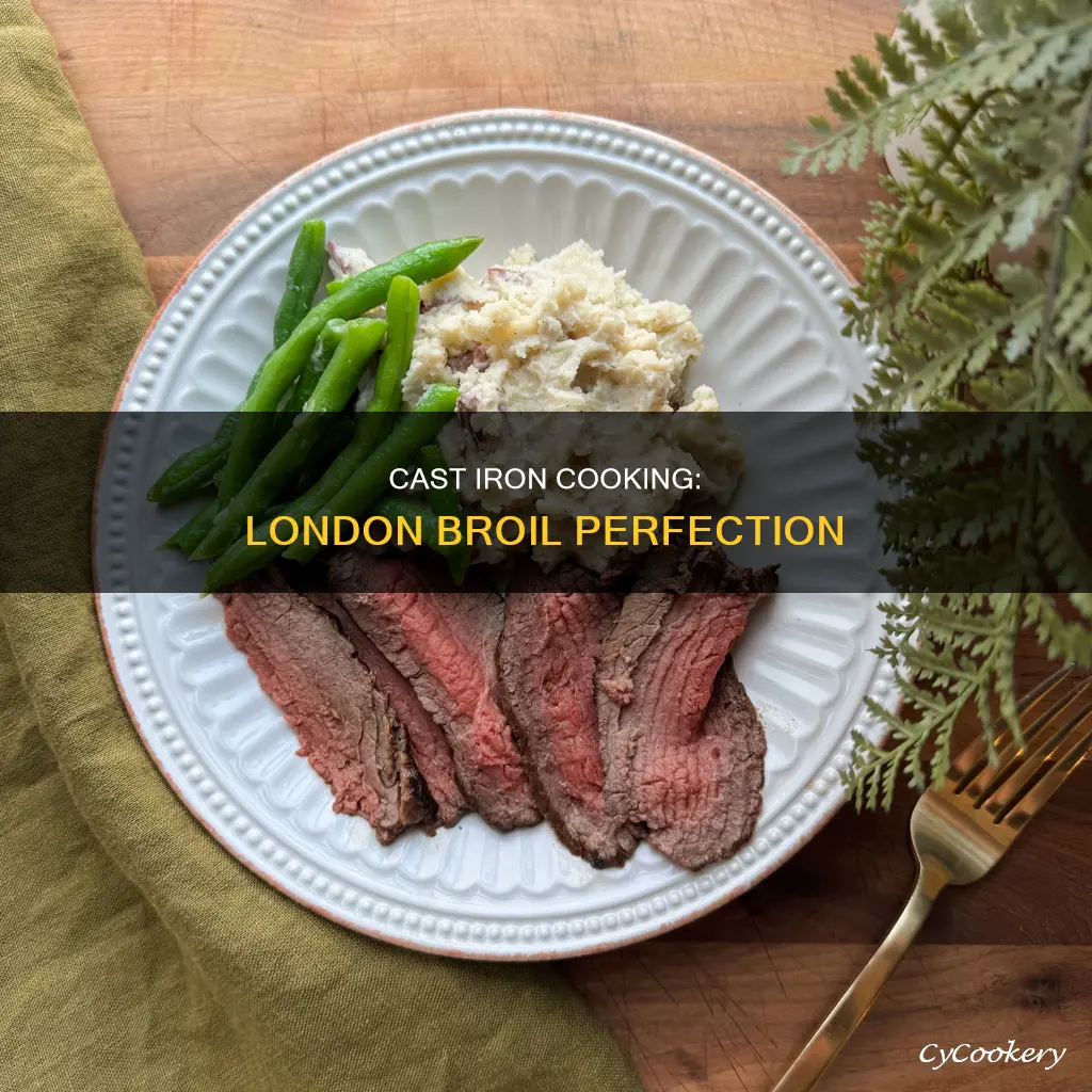 can you cook london broil on cast iron pan