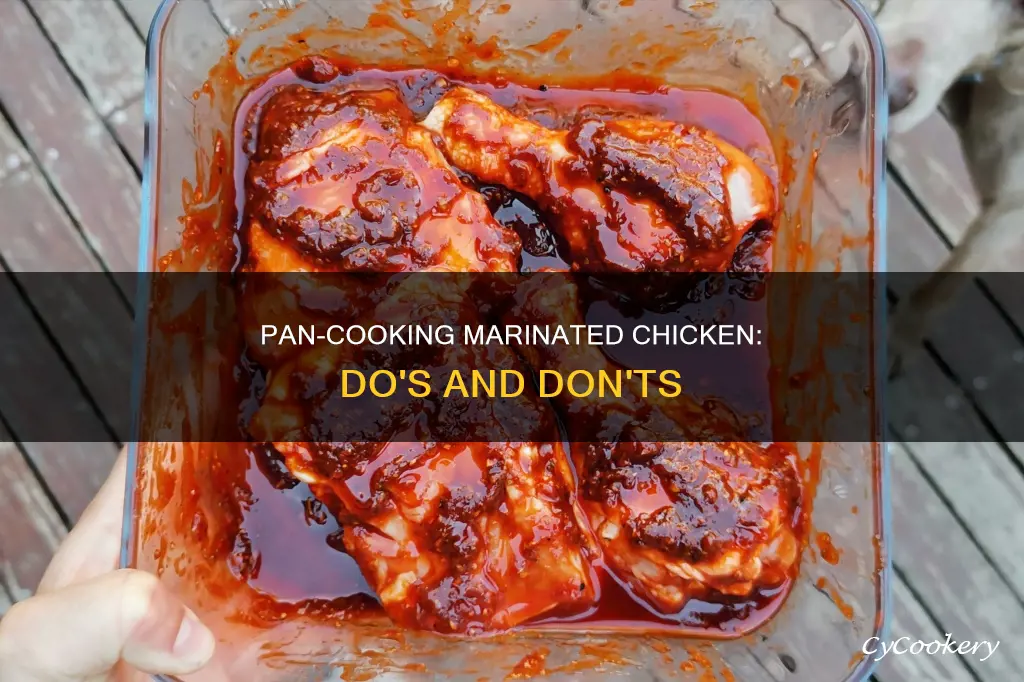 can you cook marinated chicken in a pan
