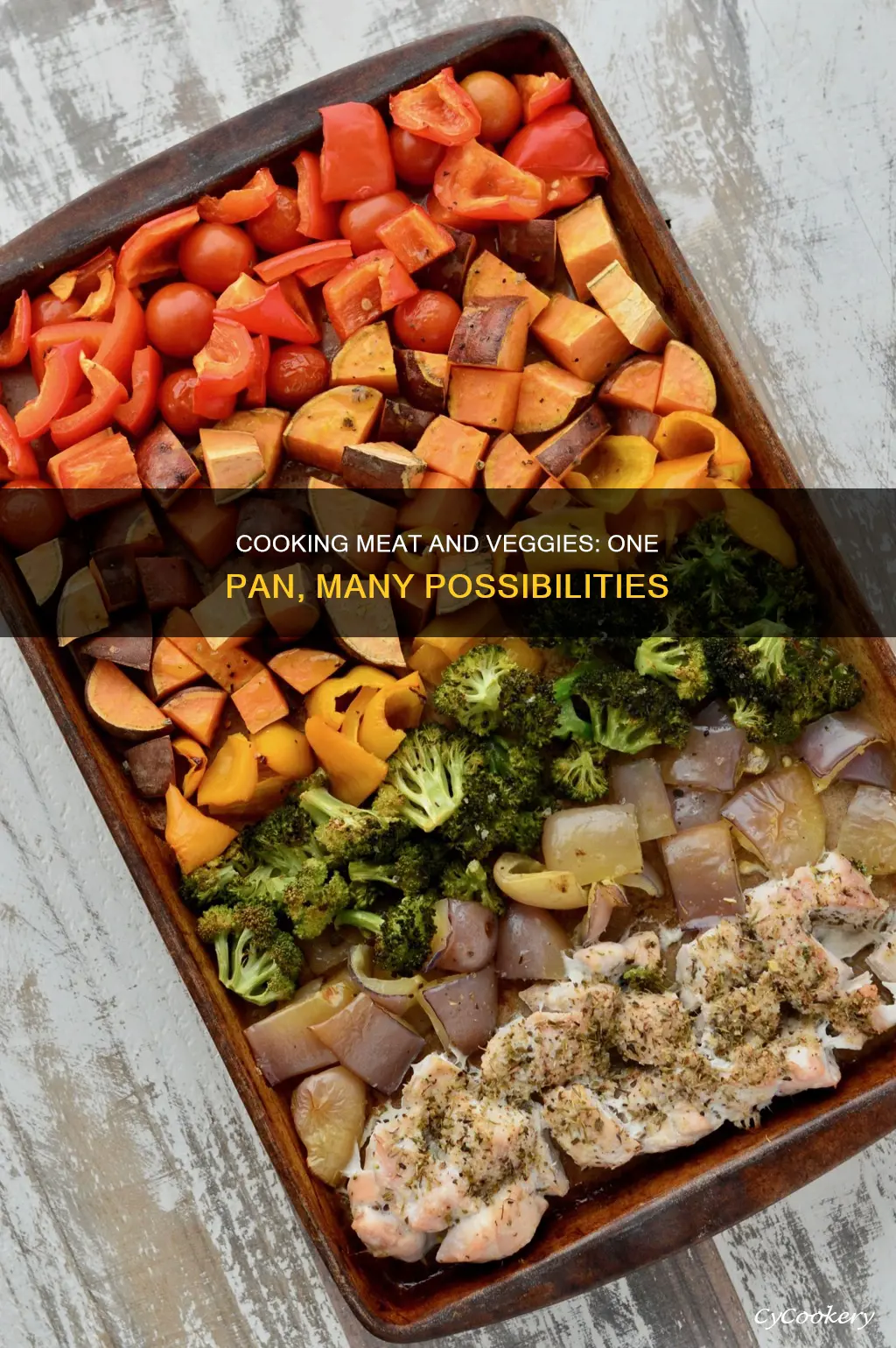 can you cook meat and vegetables in the same pan