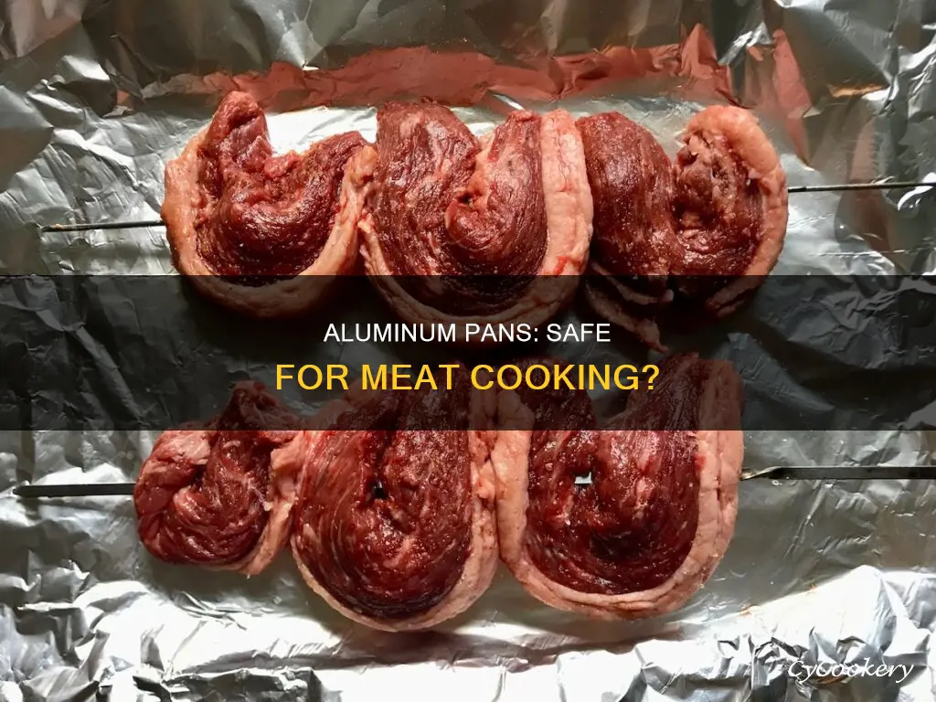 can you cook meat in an aluminium pan