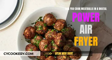 Mastering Meatballs: Digital Power Air Fryer Technique