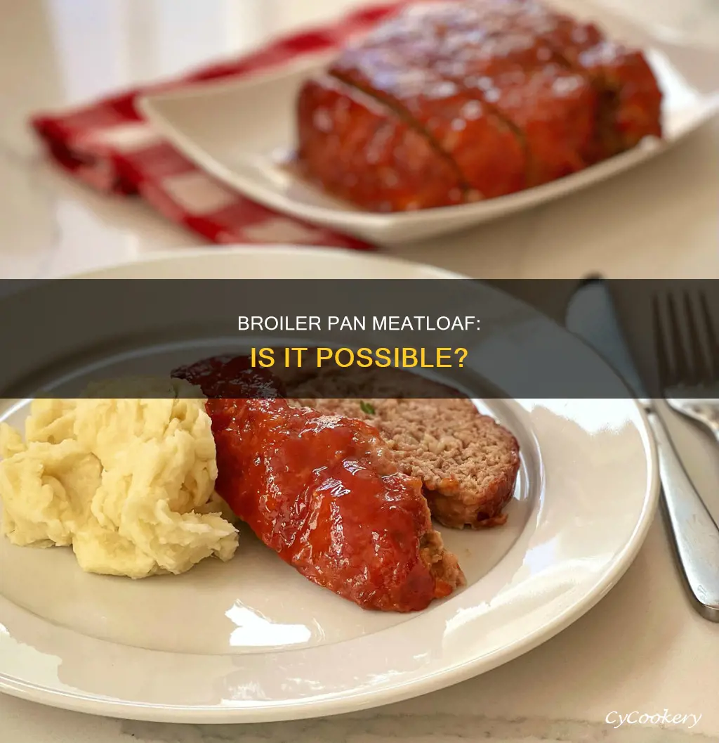 can you cook meatloaf on a broiler pan