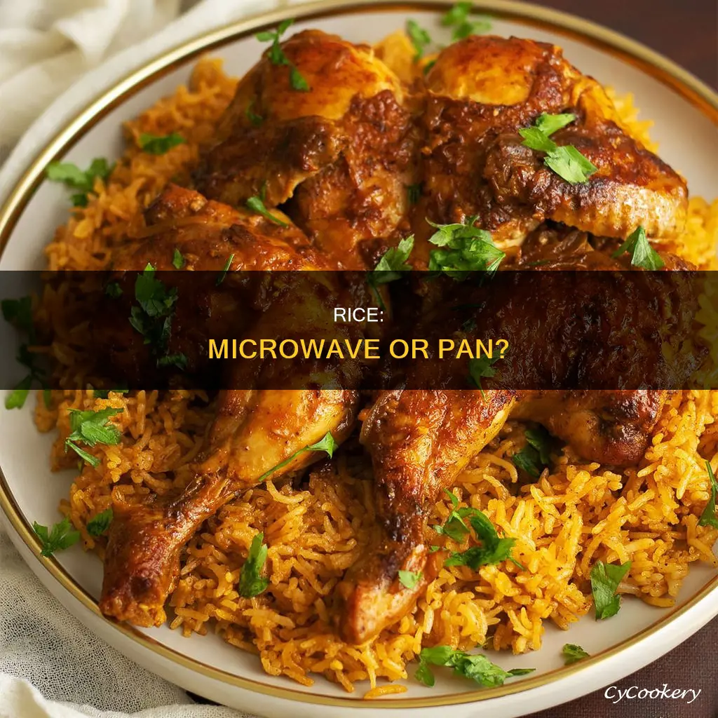 can you cook microwavable rice in a pan
