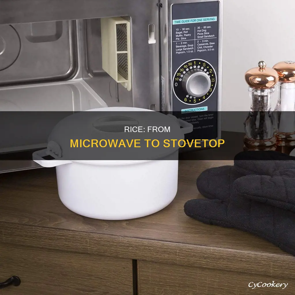 can you cook microwave rice in a pot