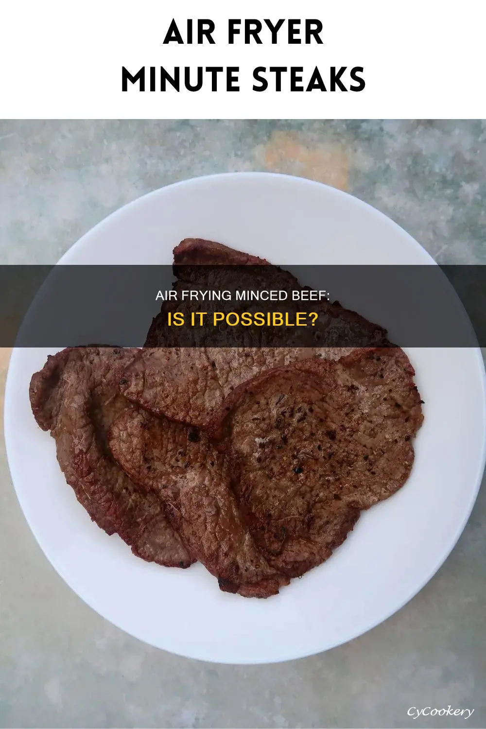 can you cook minced beef in an air fryer