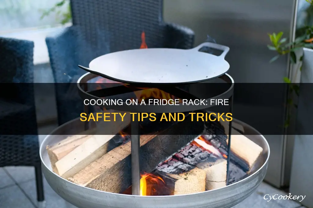 can you cook on a refrigerator rack over a fire