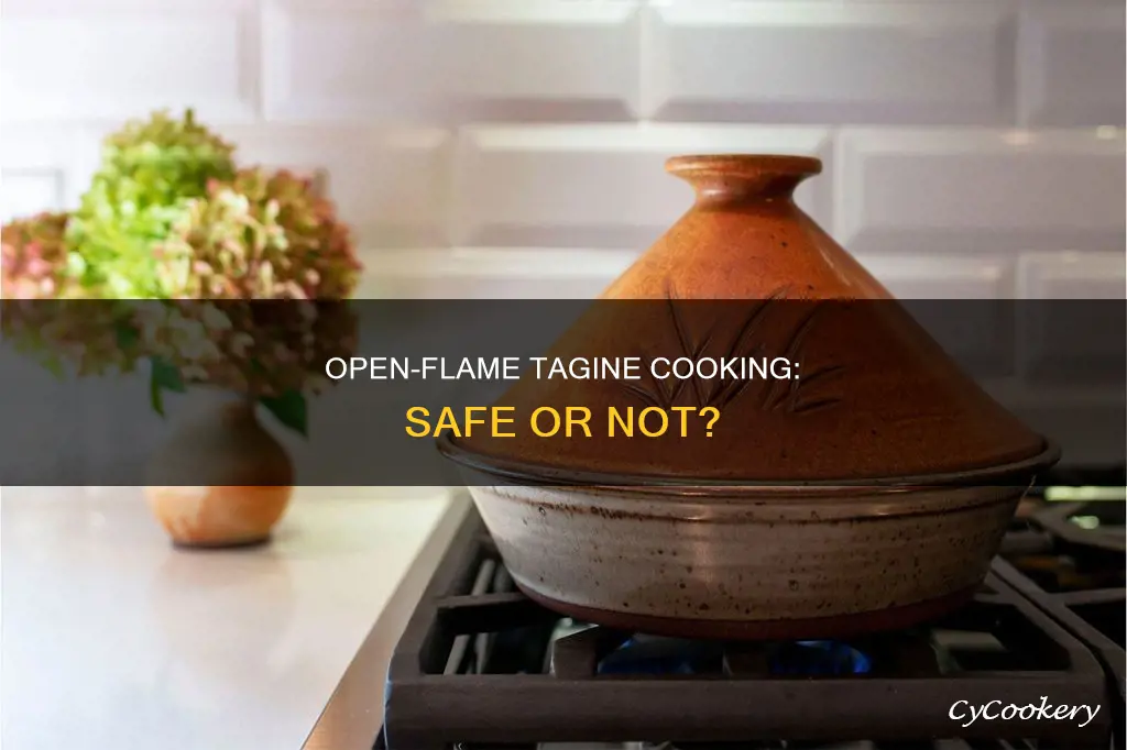 can you cook on an open flame terra cotta tagine