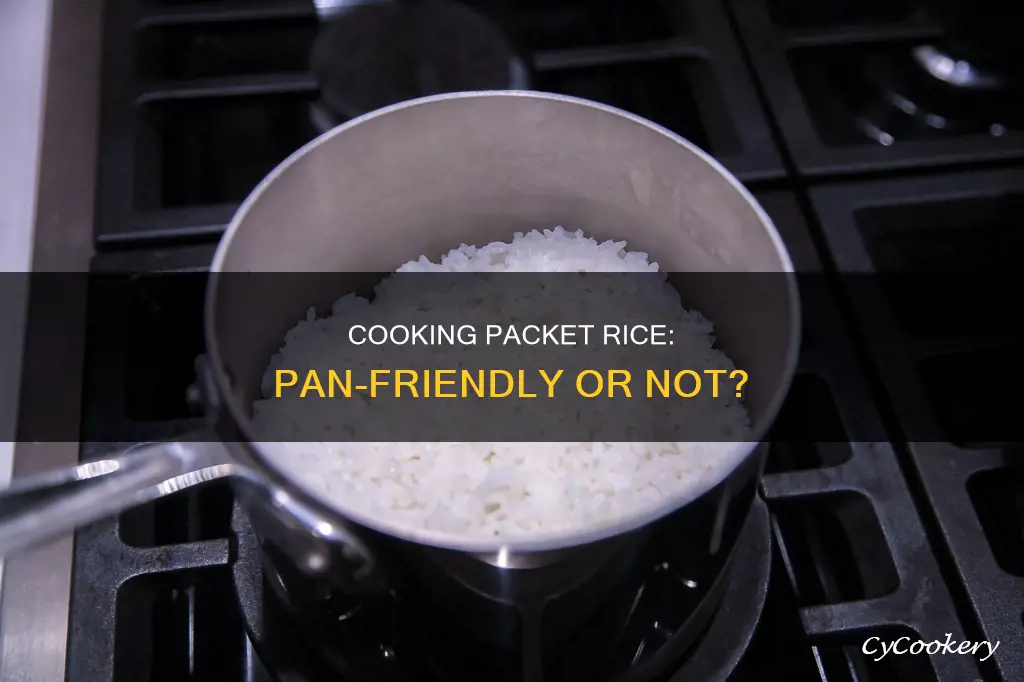 can you cook packet rice in a pan