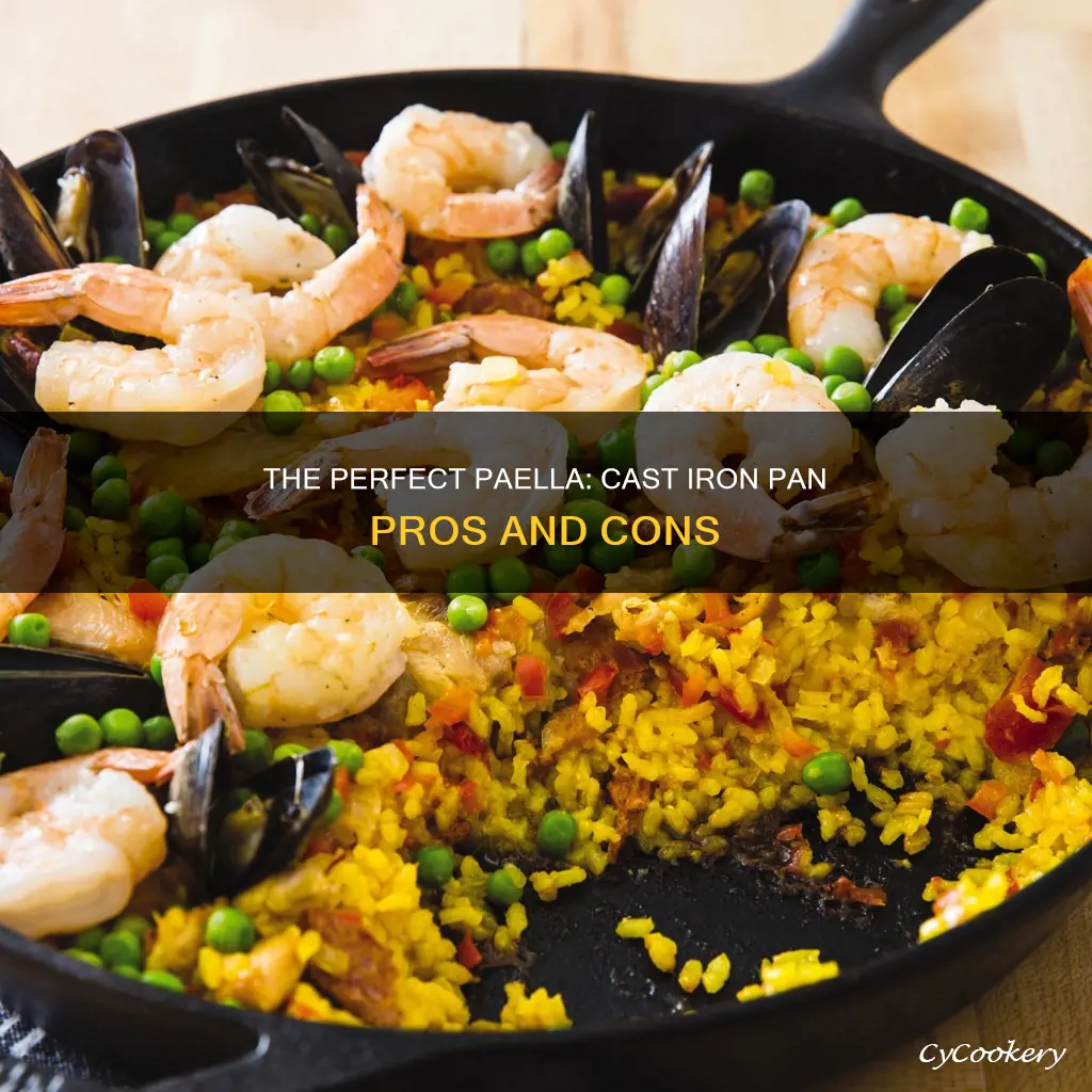 can you cook paella in a cast iron pan