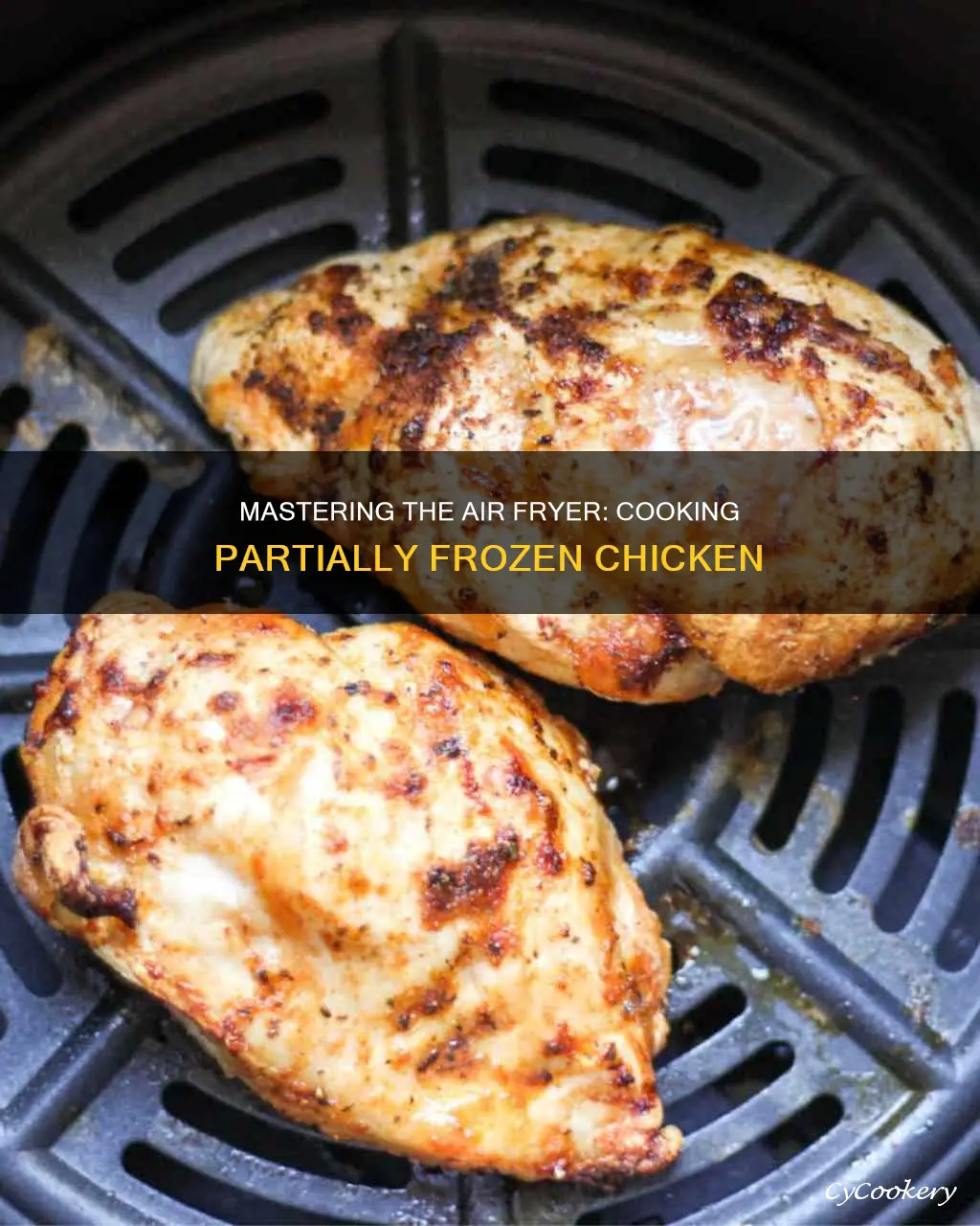 can you cook partially frozen chicken in air fryer