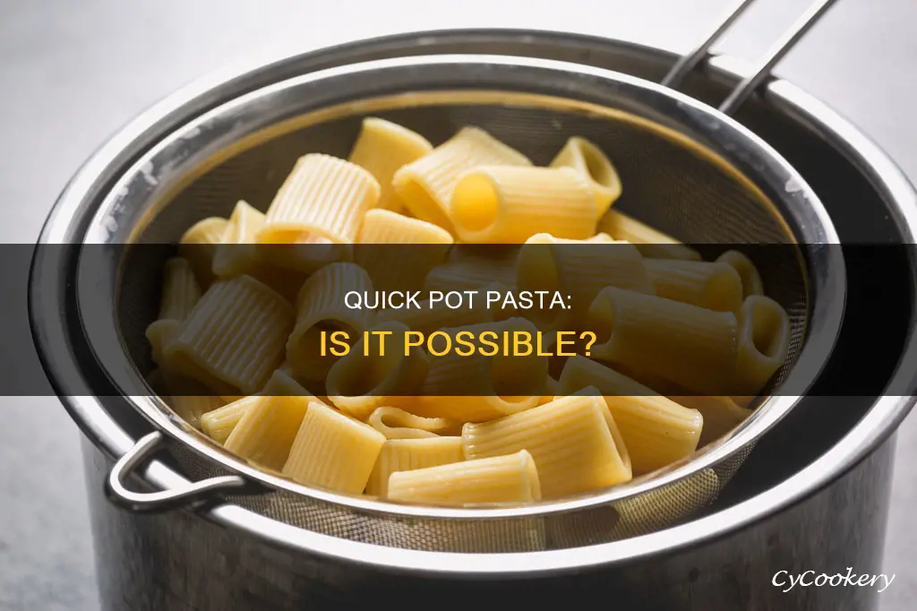 can you cook pasta in power quick pot