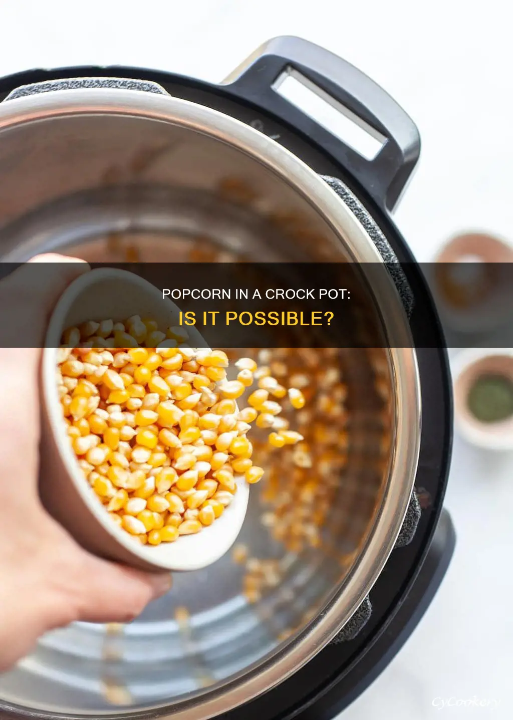 can you cook popcorn in a crock pot