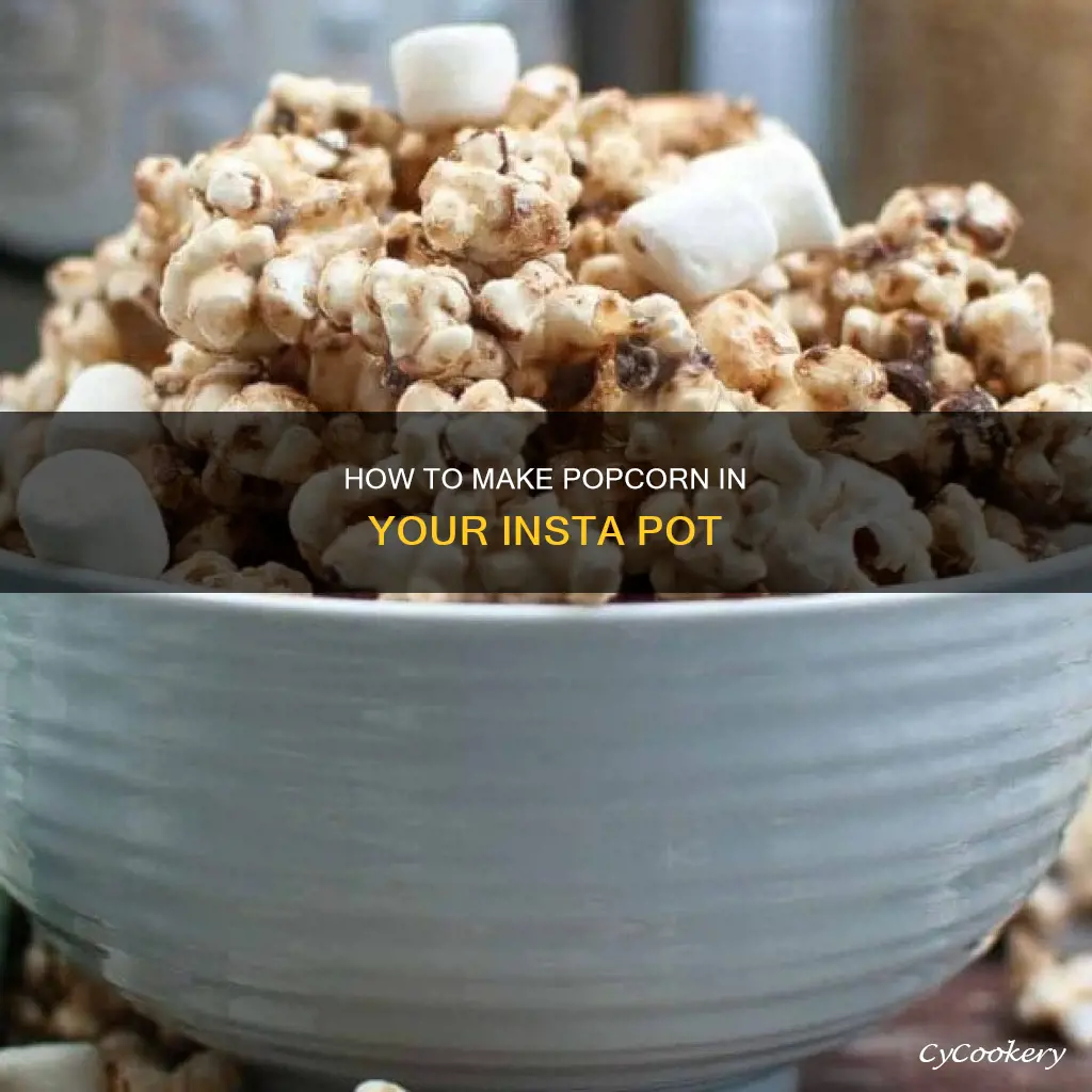 can you cook popcorn in the insta pot