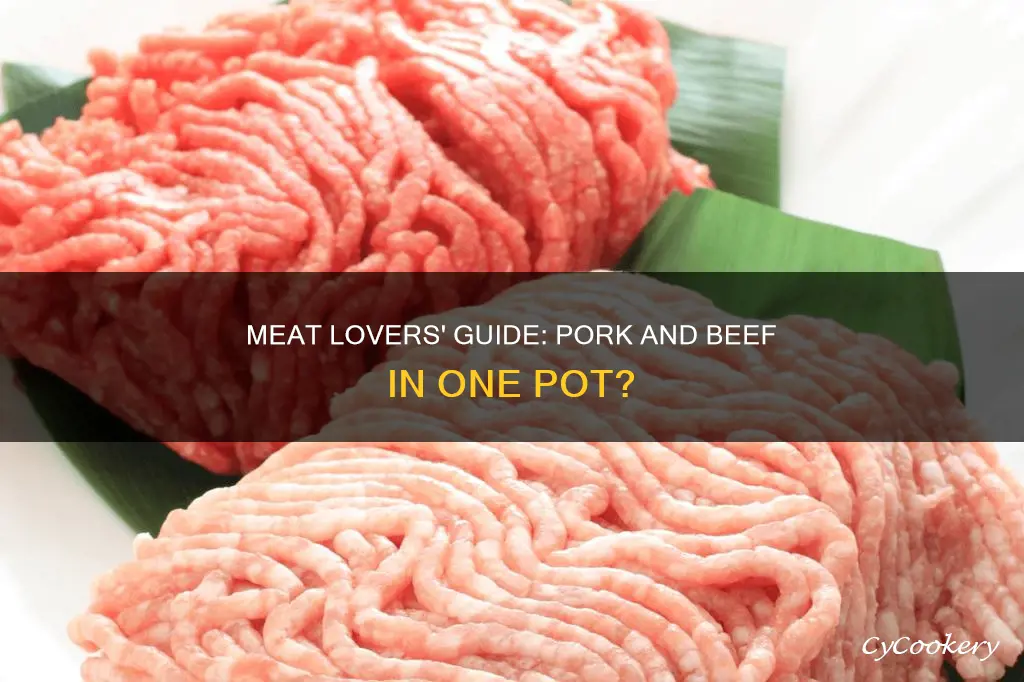 can you cook pork and beef in the same pot