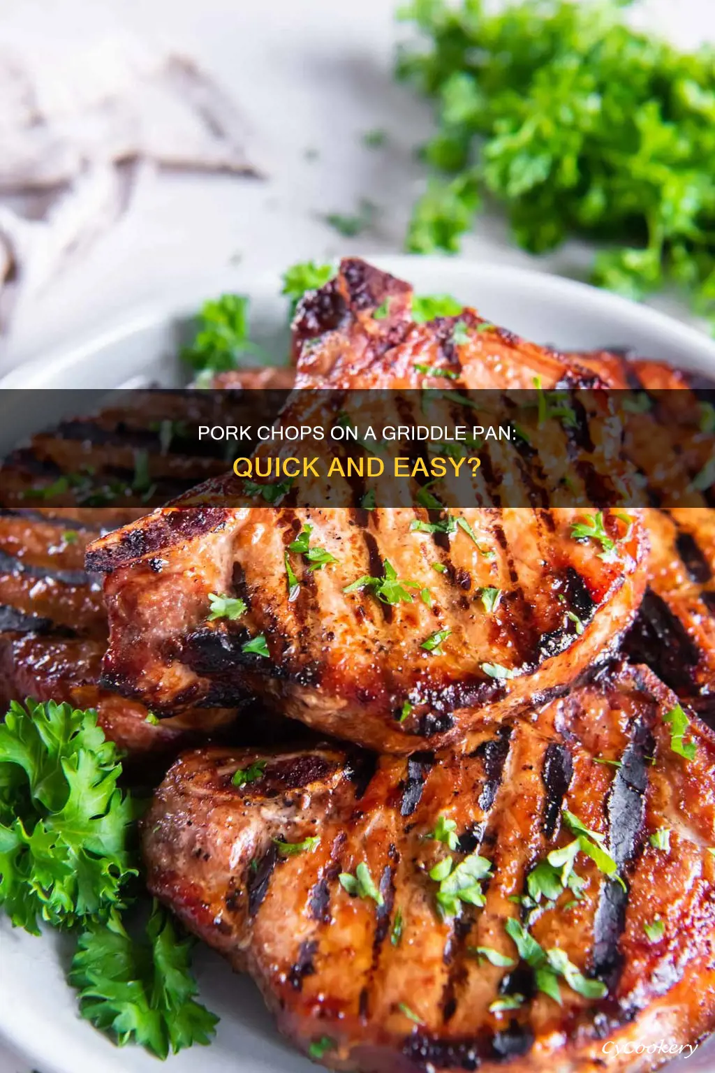 can you cook pork chops on a griddle pan