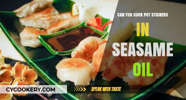 Stir-Frying Pot Stickers with Sesame Oil: A Tasty Treat