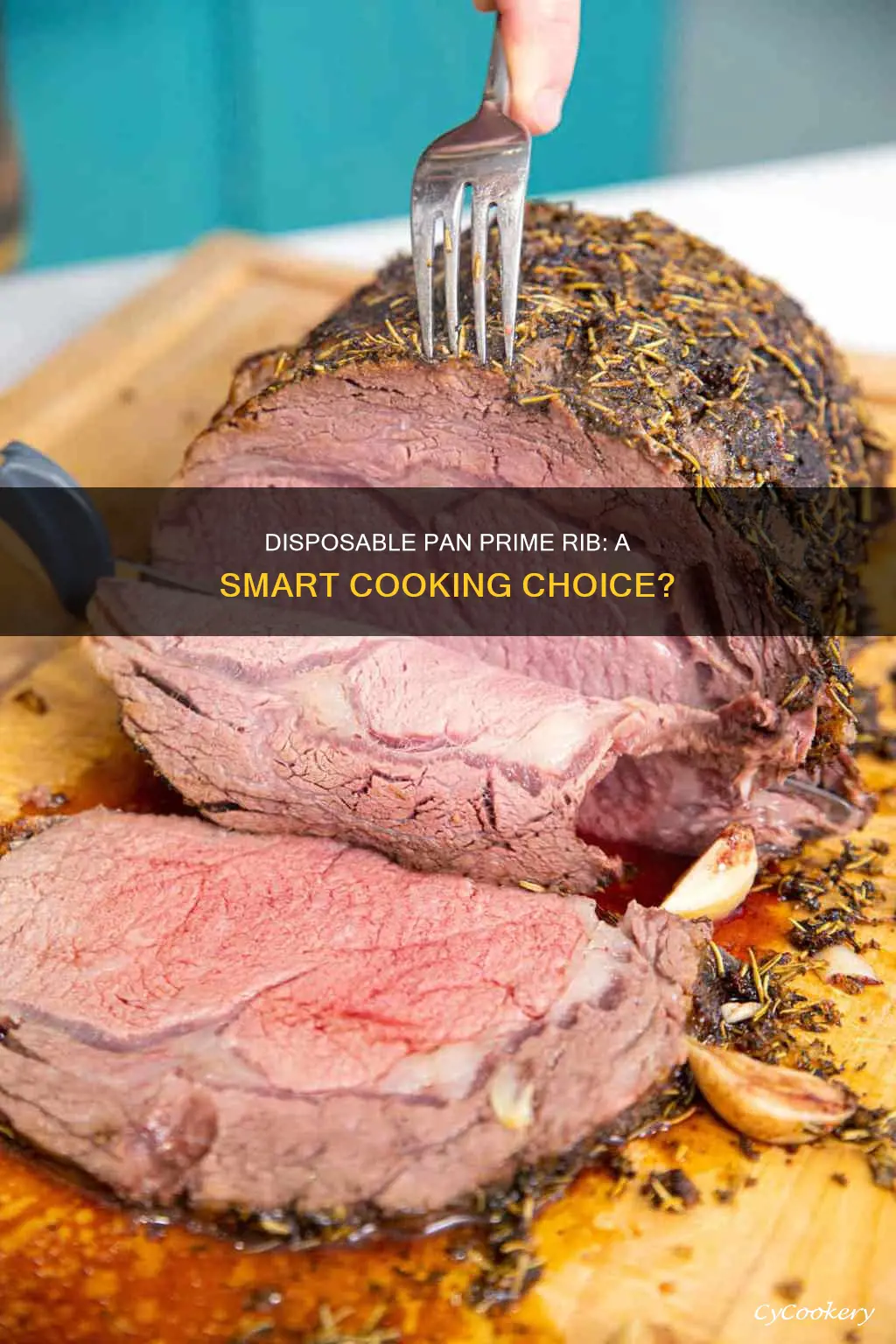 can you cook prime rib in a disposable pan