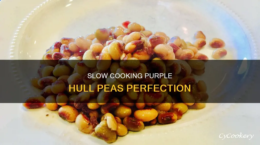 can you cook purple hull peas in a crock pot