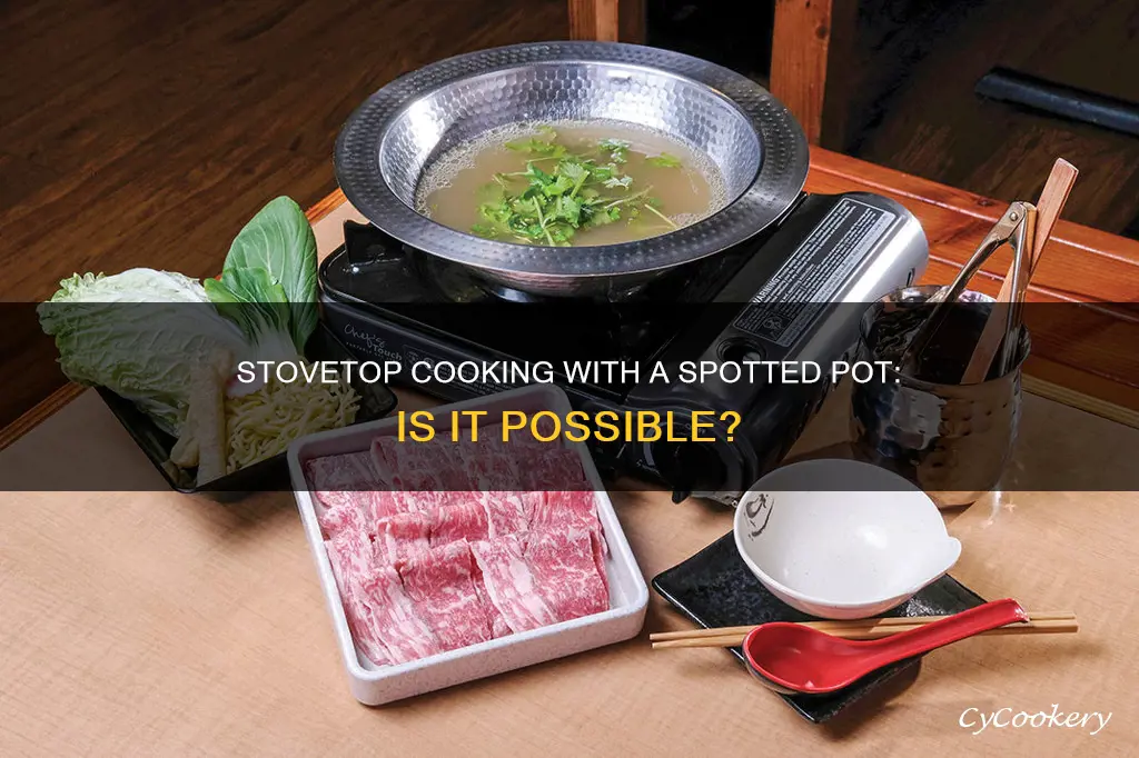 can you cook put spotted pot on the stovetop