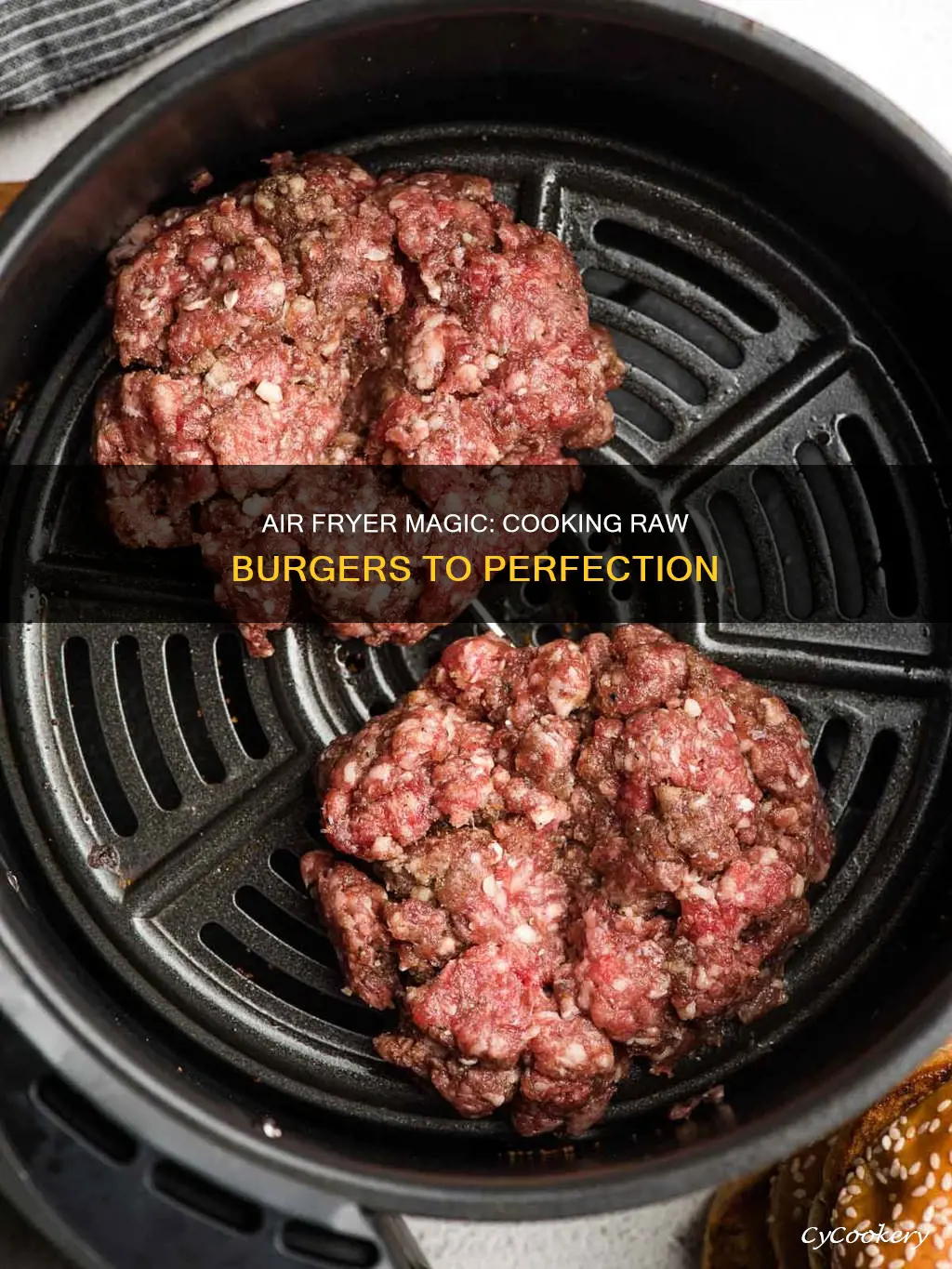 can you cook raw burgers in an air fryer