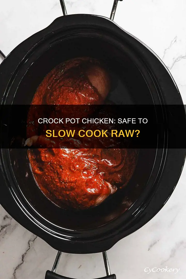 can you cook raw chicken in crock pot