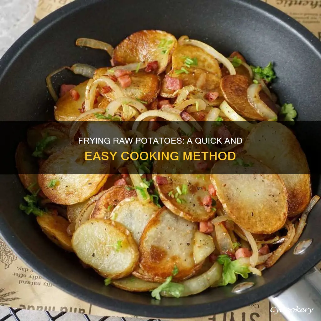 can you cook raw potatoes in a frying pan