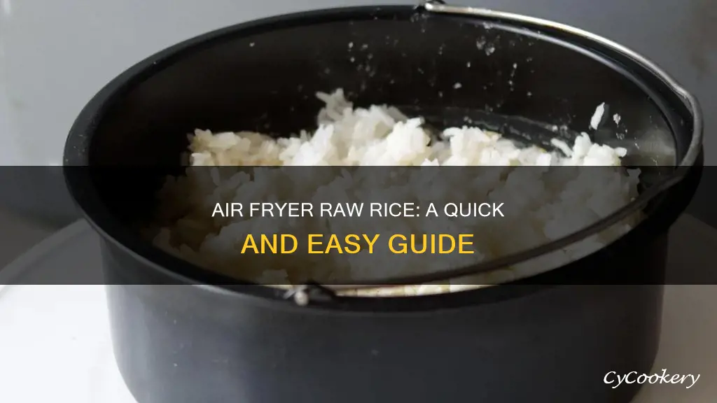 can you cook raw rice in an air fryer