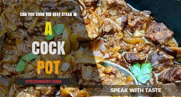 Beef Rib Steak: Crock Pot Cooking
